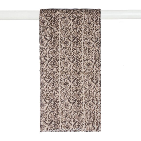 Taj Hotel Home Decor Kantha Cotton Scarve | 1-Piece | Multicolor | 18"x72" - Picture 2 of 2